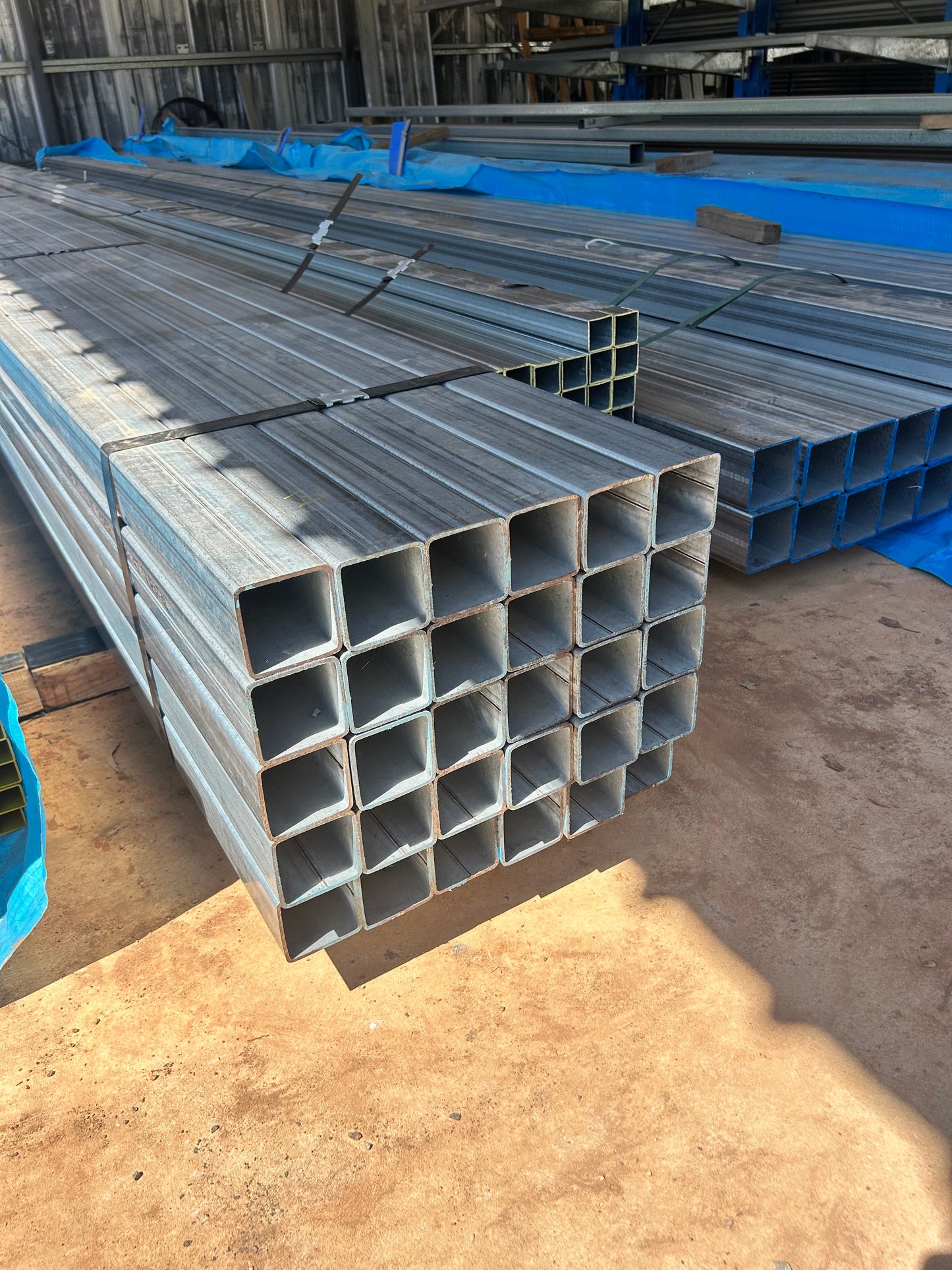 Galvanised SHS - 75mm x 75mm x 3mm x 8m