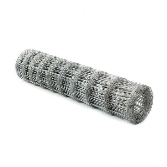 Roll of wire mesh on a white background